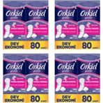 Orkid Yaprak Pamuksu Günlük Ped Deo Fresh 80 x 4 Adet Dev Ekonomi Paketi