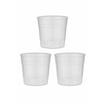 Orkide Yetiştirme Orkide Saksısı 12 Pot (0.73 LİTRE) Şeffaf (3 ADET) Yarı Saydam, Saksısı