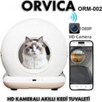 ORM-002 Kameralı Akıllı Otomatik Temizlenen Kedi Tuvaleti App Kontrol Koku Yapmayan Kum Kabı - Renkli