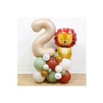 Ormanlarin Krali Oturan Aslan Fiğürlü Balon Set, 2