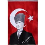 Ormi 50x75 cm Saten Kumaş Atalı Bayrak