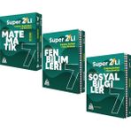 Örnek Akademi Yayınları (Sınıf: 7) Süper İkili Fen Bilimleri Sosyal Bilgiler ve Matematik Seti 3 Kitap