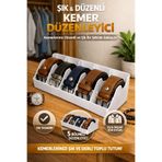ÖRNEK MAĞAZA 5 Bölmeli Kemer Takı Makyaj Dolap İçi Ve Masa Organizeri