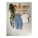 ORNG BABY Kız Çocuk Nakışlı Jean Tulum