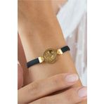 Oroline Jewelry 14 Ayar Altın Reşat Yarım Kauçuk Bileklik(22K)