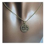 Orora Bronz Renk 25mm Terazi Burcu Figürlü Kolye