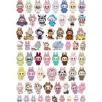 Ororabutik 62 Adet Monster Canavar Sticker Seti - Etiket Seti Scrapbook Bullet Journal - 1 Adet - 001-Renkli