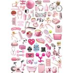 Ororabutik 66 Adet Pembe Fitness Spor Diyet Sticker Seti - Etiket Seti Scrapbook Bullet Journal - 1 Adet