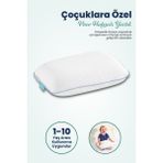 Orpedox Çocuk Ortopedik Visco Yastık 38X26-8 cm | 1-10 Yaş Uyumlu – Boyun Destekli & Yıkanabilir Kılıf - 38 x 26 x 8 cm - Beyaz