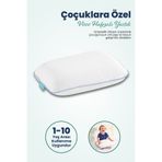 ORPEDOX Çocuk Ortopedik Visco Yastık 38x26-8 cm | 1-10 Yaş Uyumlu – Boyun Destekli & Yıkanabilir Kılıf