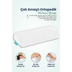 Orpedox Çok Amaçlı Horlama Yastığı Visco Yastık 51X18X10 cm - 51 x 18 x 10 cm - Beyaz