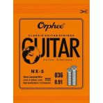 Orphee Nx-5 Klasik Gitar La (A) Teli - 5. Tel (Aksesuar - Yedek Tek Tel) | Gümüş Kaplama Çelik Çekirdek Sargı, Dengeli Bas Karakteri Ve Uzun Ömürlü Kullanım | Uyum: Tüm Klasik Gitarlar