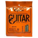 Orphee Nx35 Klasik Gitar Teli Seti (Orta Seviye - Full Set) | Gümüş Kaplama (Silver Plated) Baslar, Şeffaf Naylon Tizler, Korozyona Dayanıklı Ka