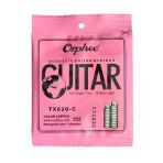 Orphee Tx620-C Akustik Gitar Teli - Renkli (Aksesuar - Rainbow Series) | Renkli Top Uçlar (Ball-End), Fosfor Bronz Sargı, Görsel Kolaylık Ve Berrak Tını | Ölçüler: 010-047 Standart Tansiyon