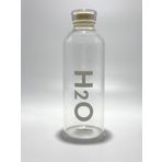 Orret Home 1000 ml Renkli Kapaklı Borosilikat Cam Matara – Sızdırmaz Çevirmeli Vakumlu Kapaklı Suluk,BPA İçermez, Isıya Dayanıklı, Geniş Ağızlı, Şık ve Dayanıklı Cam Su Şişesi (Beyaz)