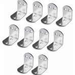 Orret Home 10’lu Metal Gönye Köşebent Seti – Deprem İçin Mobilya Sabitleyici L Demir, Dolap ve Raf Güçlendirme Ayağı, Dayanıklı Metal Köşebent Bağlantı Aparatı (40x40x40 Cm)
