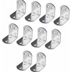 Orret Home 10’lu Metal Gönye Köşebent Seti – Deprem İçin Mobilya Sabitleyici L Demir, Dolap ve Raf Güçlendirme Ayağı, Dayanıklı Metal Köşebent Bağlantı Aparatı (40x50x50 Mm)