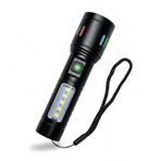 Orret Home 2000 Lümen Şarjlı El Feneri – 6 Işık Modlu Metal Kasalı, Zoom Özellikli, Type-C Şarj Girişli, Suya Dayanıklı Güçlü Led Fener, Kamp ve Acil Durum Aydınlatma Lambası (El Feneri)