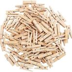 Orret Home 24 Adet Mini Ahşap Not Mandalı,Not Tutucu Dekoratif Mandal Çalışma Odası Ev Ofis İçin Küçük Mandallar (Natural)