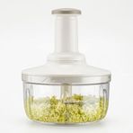 Orret Home 3 Bıçaklı Basmalı Rondo Doğrayıcı Manuel El Rondosu Paslanmaz Çelik Bıçaklı Soğan Doğrayıcı Sebze Meyve Salata Püre Havuç Doğrayıcı Pratik Mutfak Rondosu Şeffaf Hazneli El Blender (ASORTİ)