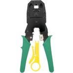 Orret Home 3’lü Modüler İrtibat Pensesi – 4P-4C, 6P-6C ve 8P-8C RJ11 RJ12 RJ45 Ethernet Kablo Jak Çakma Pensesi, Ağ ve Telefon Kablosu Sıkma Aracı-Kablo Soyucu Hediyeli-Asorti Renk