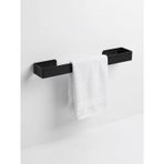Orret Home 40 Cm Yapışkanlı Havlu Askısı Metal Havluluk Delmeden Montaj Banyo Havlu Askılığı Mutfak Havlu Tutucu Lavabo Yanı Havlu Askısı Siyah Duvar Havluluk (Siyah)