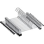 Orret Home 5’li Metal Pantolon ve Etek Askısı – 360° Dönebilen Kancalı, Ayarlanabilir Çoklu Askı, Dolap İçi Yer Tasarruflu Elbise Askısı, Pantolon, Etek, Şal, Çorap Düzenleyici Set (30 Cm)