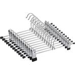 Orret Home 5’li Metal Pantolon ve Etek Askısı – 360° Dönebilen Kancalı, Ayarlanabilir Çoklu Askı, Dolap İçi Yer Tasarruflu Elbise Askısı, Pantolon, Etek, Şal, Çorap Düzenleyici Set (40 Cm)