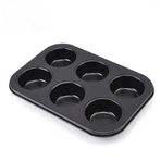 Orret Home 6 Gözlü Muffin ve Cupcake Tepsisi – Yapışmaz Metal Kek Kalıbı, Fırın Uyumlu Mini Kek Pişirme Kabı, Yüksek Isıya Dayanıklı ve Kolay Temizlenebilir Muffin Kalıbı