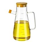 Orret Home 900 Ml 2 Adet Borosilikat Cam Yağdanlık,Termisil Isıya Dayanıklı Yağlık Ve Sirkelik,Zeytin Yağı,Limon Suyu Ve Sirke İçin Yağ Şişesi (2 Adet)