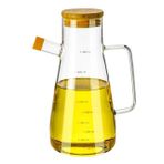 Orret Home 900 Ml Borosilikat Cam Yağdanlık,Termisil Isıya Dayanıklı Yağlık Ve Sirkelik,Zeytin Yağı,Limon Suyu Ve Sirke İçin Yağ Şişesi (1 Adet)