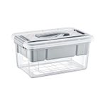 Orret Home Bölmeli ve Katlı Plastik Organizer Makyaj Düzenleyici – Kilitli Takım Sandığı Organizer Kutu, Taşıma Kulplu Çok Amaçlı Düzenleyici, Katlı Saklama Kutusu (ASORTİ RENK) (9 Litre)