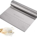 Orret Home Çelik Hamur Kesici,Metal Hamur Sıyrıcı,Pasta Sıyırma Aparatı,Hamur Dilimleyici,Pasta Ve Pastacılık İçin Çelik Şekillendirici Ve Hamur Porsiyonlayıcı