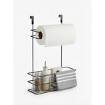 Orret Home Dolap İçi Asılabilir Metal Kağıt Havluluk ve Deterjan Sepeti Organizer – Dolap Kapağına Asılabilir Kağıt Havlu Askılığı, Deterjan Düzenleyici Raf, Mutfak ve Banyo Kapak İçi Metal Organizer