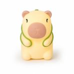 Orret Home Kapibara Gece Lambası 3 Renkli LED Şarjlı Masa Lambası, Dokunmatik Silikon Çocuk Gece Lambası, USB Type-C Şarjlı Bebek Uyku Işığı, Sevimli Hayvan Figürlü Başucu Lambası,Işıklı Oda Lambası