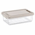 Orret Home Kilitli Saklama Kabı Şeffaf Organizer PP Plastik Gıda Saklama Kabı Kapaklı Buzdolabı Düzenleyici İstiflenebilir Çok Amaçlı Saklama Kutusu (3 Litre)
