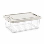 Orret Home Kilitli Saklama Kabı Şeffaf Organizer PP Plastik Gıda Saklama Kabı Kapaklı Sızdırmaz Buzdolabı Düzenleyici İstiflenebilir Çok Amaçlı Saklama Kutusu (12 Litre)
