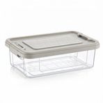 Orret Home Kilitli Saklama Kabı Şeffaf Organizer PP Plastik Gıda Saklama Kabı Kapaklı Sızdırmaz Buzdolabı Düzenleyici İstiflenebilir Çok Amaçlı Saklama Kutusu (1,5 Lite)