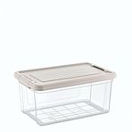 Orret Home Kilitli Saklama Kabı Şeffaf Organizer PP Plastik Gıda Saklama Kabı Kapaklı Sızdırmaz Buzdolabı Düzenleyici İstiflenebilir Çok Amaçlı Saklama Kutusu (9 Litre)