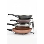 Orret Home Metal 4 Katlı Tava Rafı Düzenleyici Organizer – Dik ve Yatay Kullanım Tencere Tava Standı, Dolap İçi Tava Rafı, Mutfak Tencere Kapaklık Organizer, Çok Amaçlı Metal Raf