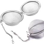 Orret Home Metal Top Çay Süzgeci,Topuz Çay Filtresi,Bitki Ve Yeşil Çay İçin Paslanmaz Süzgeç,Bardağa Asılabilir Topuz Çay Süzgeci