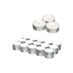 Orret Home Tealight Mum Seti, Para Mum, Çaydanlık Mumu, Dekorasyon ve Özel Günler İçin Fondü Kokulu, Zarif ve Uzun Yanma Süreli Mumlar (8 Adet, Beyaz)