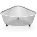 Orret Paslanmaz Çelik Ayaklı Lavabo İçi Süzgeci – 18X13x10 Cm Hijyenik Pratik Gider Filtresi, Bulaşık Süngeri Tel Organizerli Lavabo Atık Süzgeci