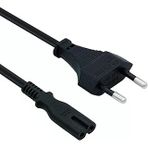 Orret Ps3 / Ps4 / Ps5 / Series S-X Uyumlu Güç Kablosu 1.5 Metre 2Pin Güç Kablosu Projeksiyon - Monitör - Tv Universal 2Pin Güç Kablosu Teyp Fişi (1)