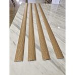 Orsa Yapı 4 Adet Parke Eşik Çıtası Kendinden Silikonlu Yapışkanlı Meşe Renkli Alüminyum Profil 90 Cm/ 4 Adet.
