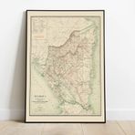 Orta Amerika, Nicaragua Dekoratif şehir Haritası Psoteri 60x90 cm AMC488