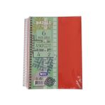 Orta Boy 4+2 Ayracli Defter 6 Konulu 180 Yaprak 1 Adet 4 Kareli 2 Cizgili Spralli Plastik Kapak Seperatorlu 18X25 Cm