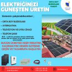 Orta Boy Buzdolabı Bağ Evi Solar Enerji Paketi