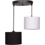 Orta Ebat Lüks Salon Avize 2 Li Kumaş Şapka - 1'li