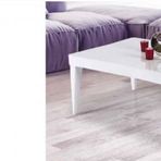 Orta Sehpa 11806 Kelebek Klasik Model Parlak Beyaz Kayin Ince Retro Ayak El Yapi